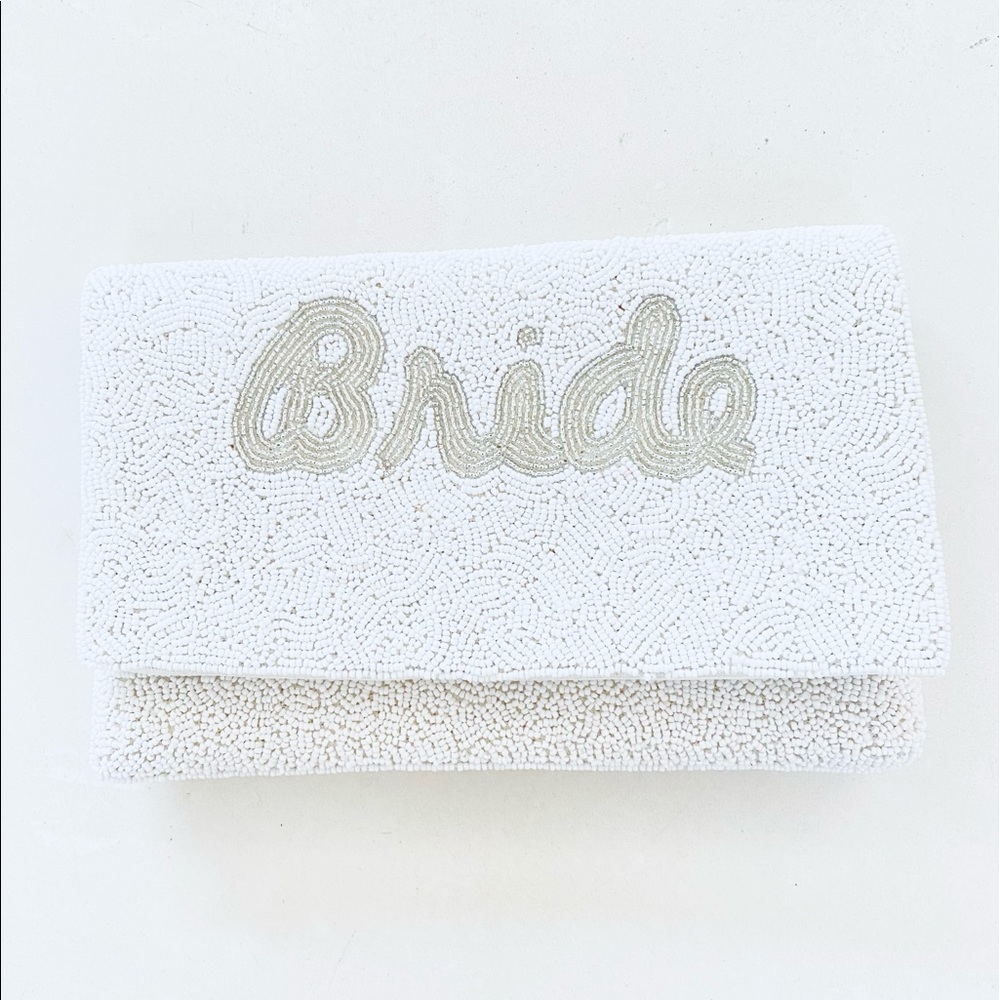 Twine and Love Beaded Bride Bridal Wedding Clutch